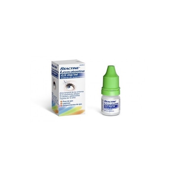 REACTINE LEVOCABASTINA 0.5 MG/ML COLIRIO 1 FRASCO SUSPENSION 4 ML