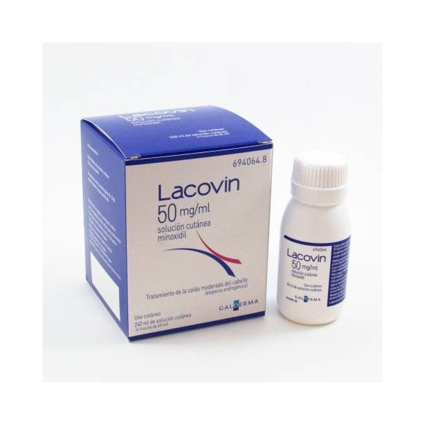 LACOVIN 50 MG/ML SOLUCION CUTANEA 4 FRASCOS 60 ML