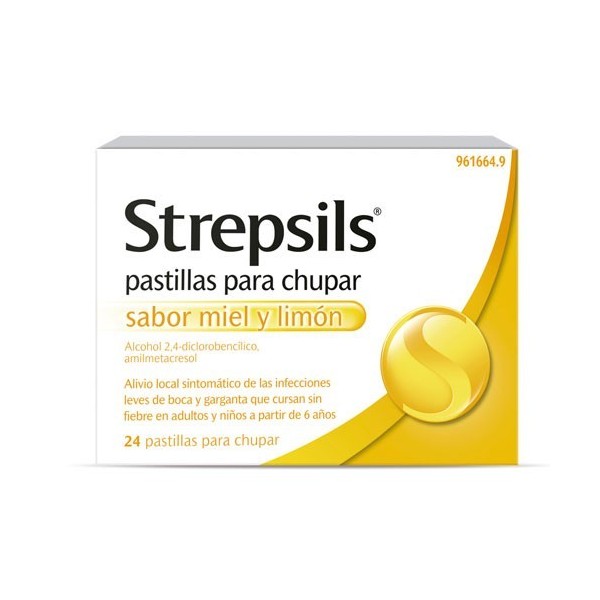 STREPSILS 24 PASTILLAS PARA CHUPAR LIMON
