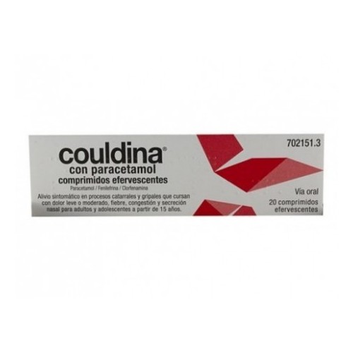 COULDINA CON PARACETAMOL 20 COMPRIMIDOS EFERVESCENTES