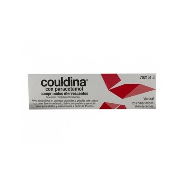 COULDINA CON PARACETAMOL 20 COMPRIMIDOS EFERVESCENTES