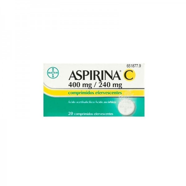 ASPIRINA C 400/240 MG 10 COMPRIMIDOS EFERVESCENTES