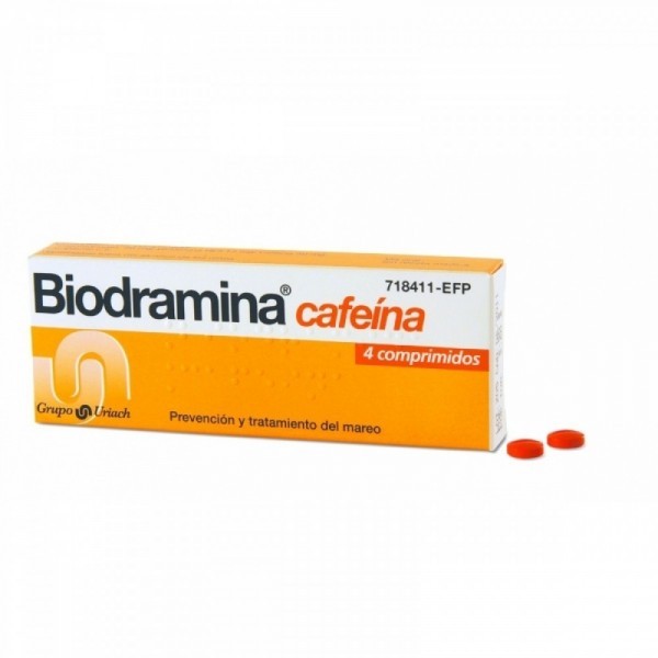 BIODRAMINA CAFEINA 4 COMPRIMIDOS