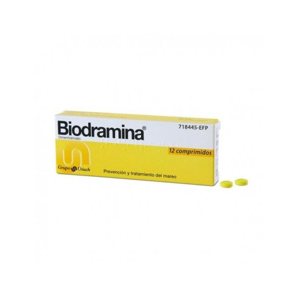 BIODRAMINA 50 MG 12 COMPRIMIDOS