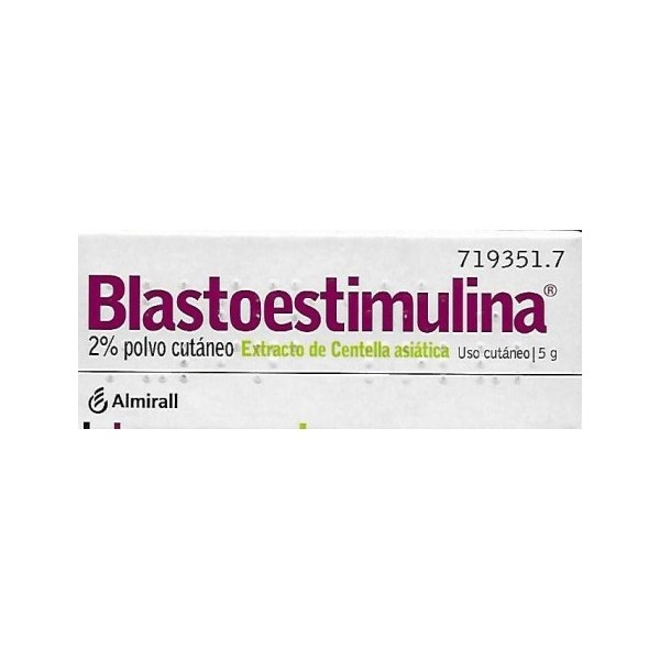 BLASTOESTIMULINA 20 MG/G POLVO TOPICO 5 G