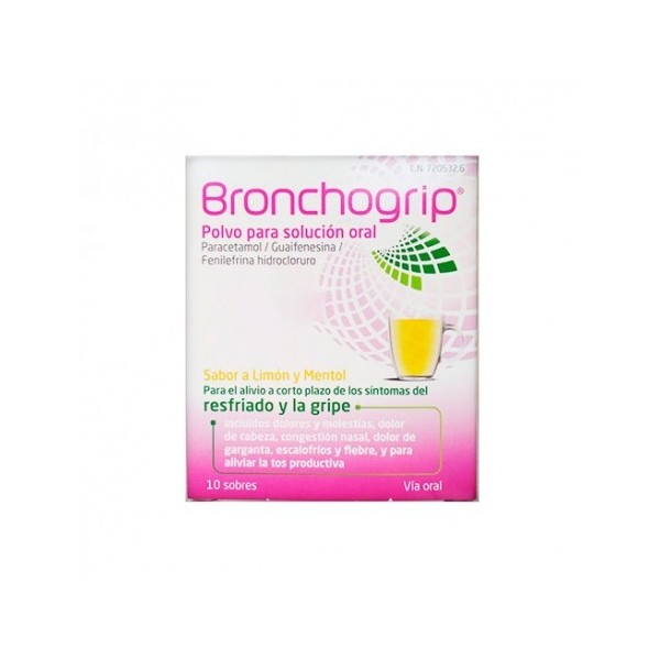 BRONCHOGRIP 10 SOBRES POLVO SOLUCION ORAL