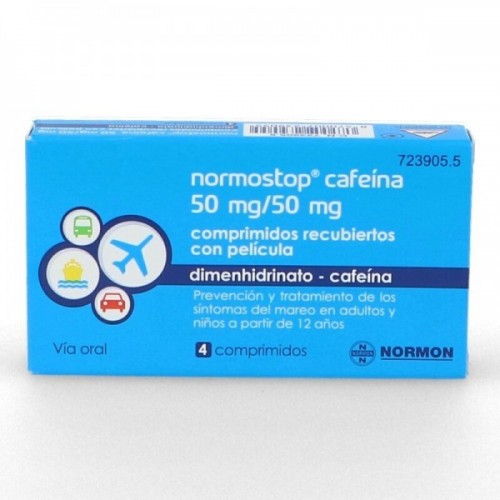NORMOSTOP CAFEINA 50 MG  4 COM