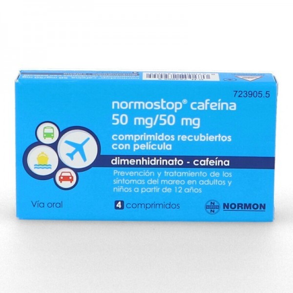NORMOSTOP CAFEINA 50 MG  4 COM