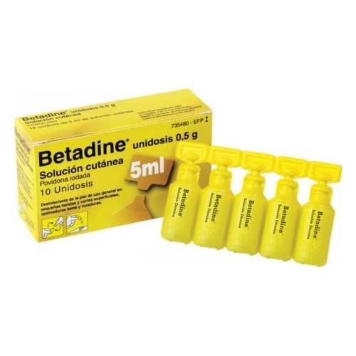 BETADINE 10% SOLUCION TOPICA 10 UNIDOSIS 5 ML