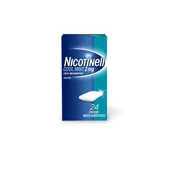 NICOTINELL COOL MINT 2 MG 24 CHICLES MEDICAMENTOSOS
