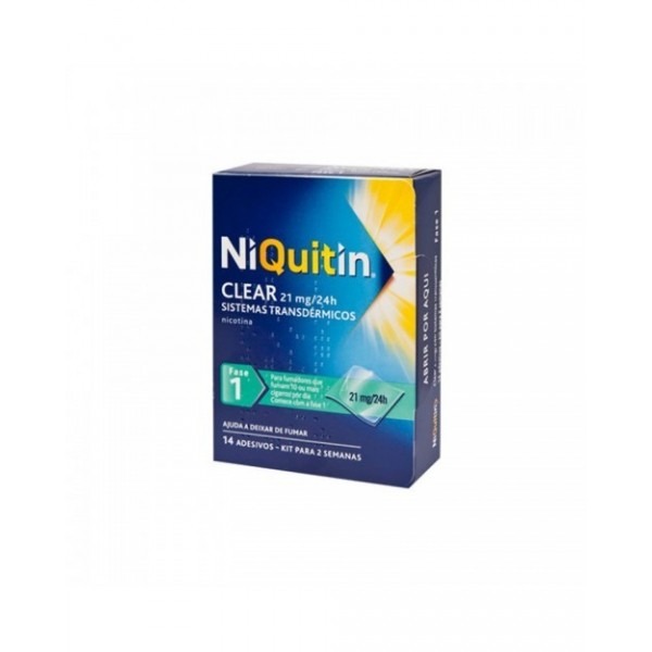 NIQUITIN CLEAR 21 MG/24 H 14 PARCHES TRANSDERMICOS 114 MG