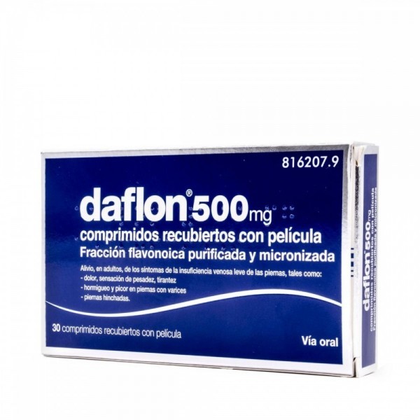 DAFLON 500 500 MG 30 COMPRIMIDOS RECUBIERTOS