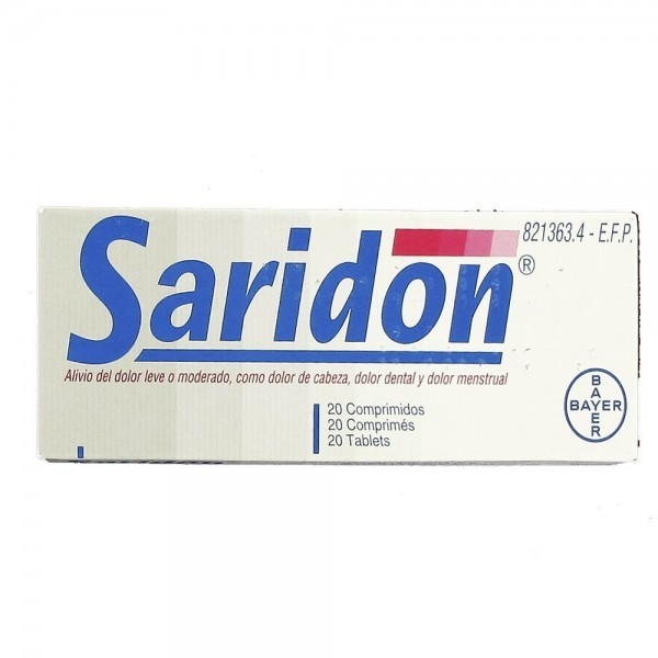 SARIDON 20 COMPRIMIDOS