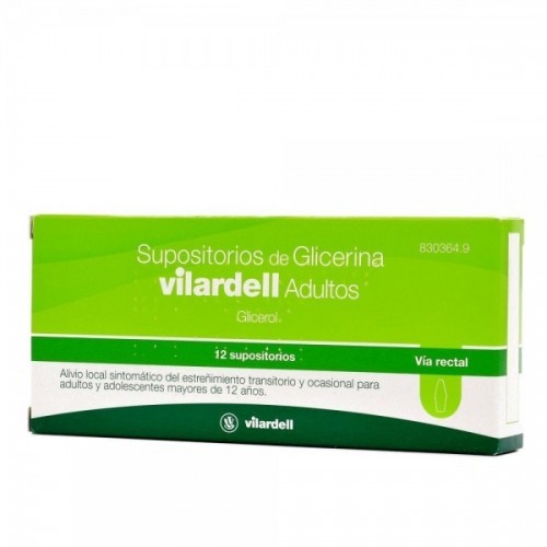 SUPOSITORIOS GLICERINA VILARDELL ADULTOS 12 SUPOSITORIOS (BLISTER)