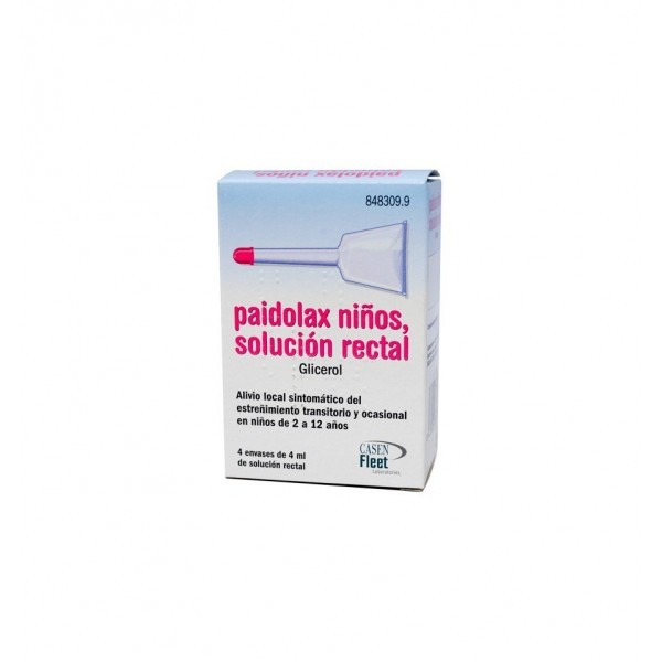 PAIDOLAX 3.28 ML SOLUCION RECTAL 4 ENEMAS 4 ML