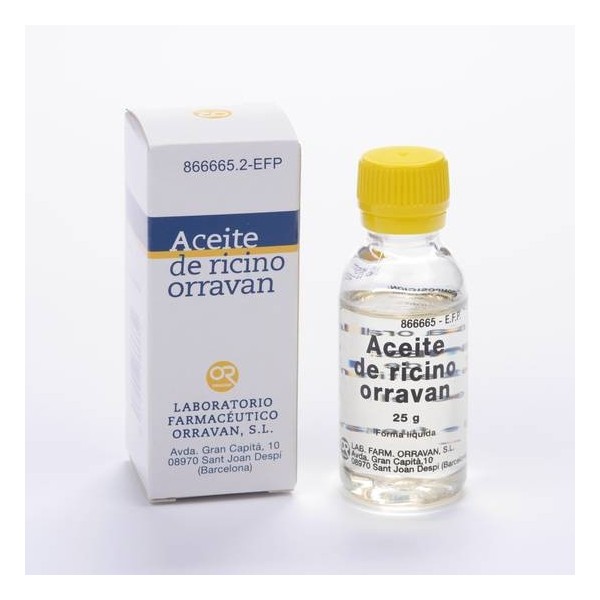 ACEITE RICINO ORRAVAN SOLUCION ORAL 25 G