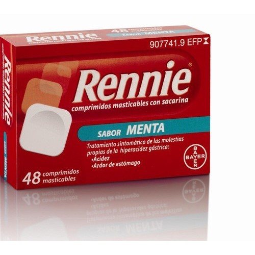 RENNIE 48 COMPRIMIDOS MASTICABLES MENTA