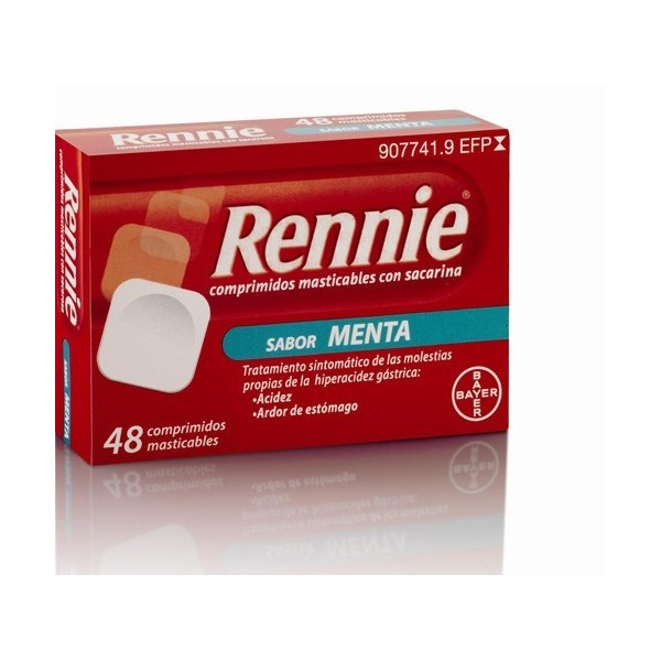 RENNIE 48 COMPRIMIDOS MASTICABLES MENTA