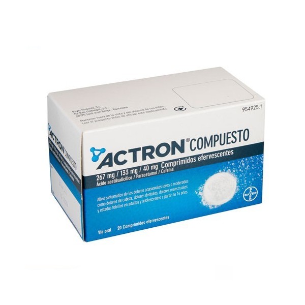 ACTRON COMPUESTO 20 COMPRIMIDOS EFERVESCENTES