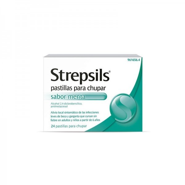 STREPSILS 24 PASTILLAS PARA CHUPAR MENTA