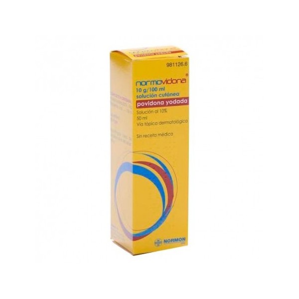 NORMOVIDONA 100 MG/ML SOLUCION TOPICA 50 ML