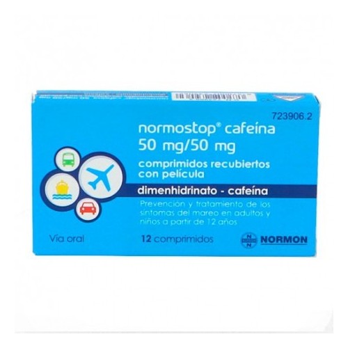 Normostop Cafeína 50 mg/50 mg – 12 Comprimidos
