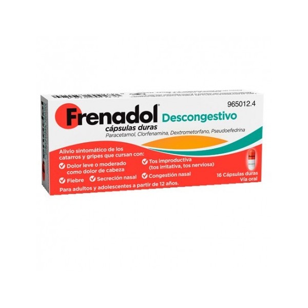 FRENADOL DESCONGESTIVO 16 CAPSULAS