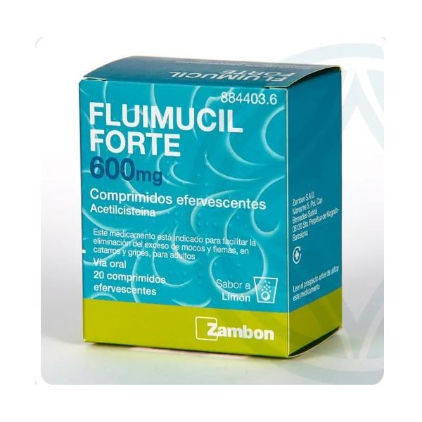 FLUIMUCIL FORTE 600 MG 20 COMPRIMIDOS EFERVESCENTES