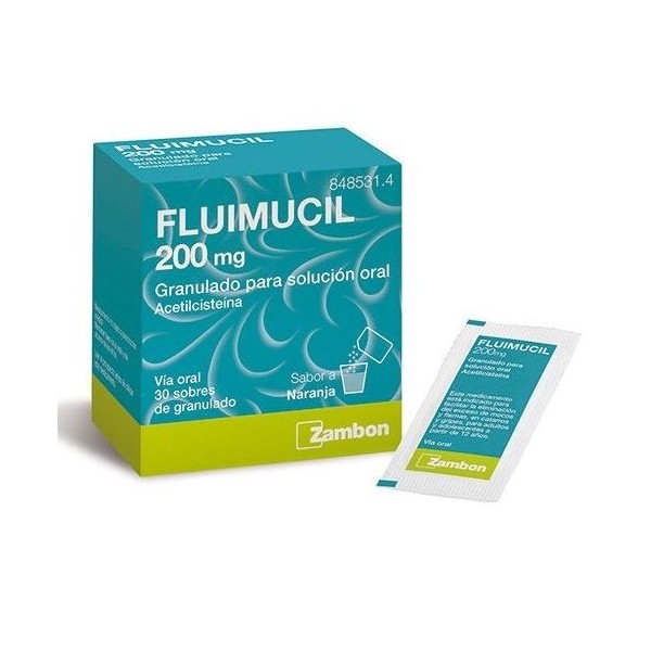 FLUIMUCIL 200 MG 30 SOBRES GRANULADO