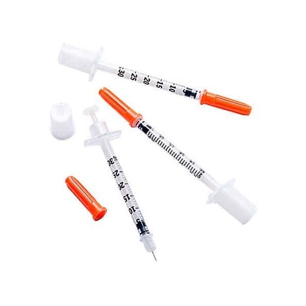 JERINGA DE INSULINA ESCALA 1/2 U BD MICROFINE+ 0,3 ML (30G) 0,30 X 8 MM 10 U