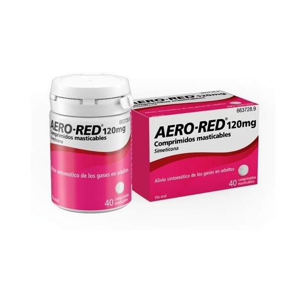 AERO RED 120 MG 40 COMPRIMIDOS MASTICABLES