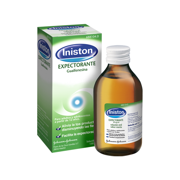INISTON EXPECTORANTE 20 MG/ML SOLUCION ORAL 150 ML MENTA