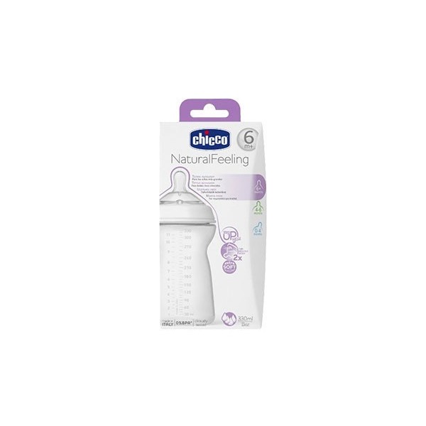 CHICCO BIBERON PLASTICO PP T SILICONA STEP UP 3 6 M+ 330 ML