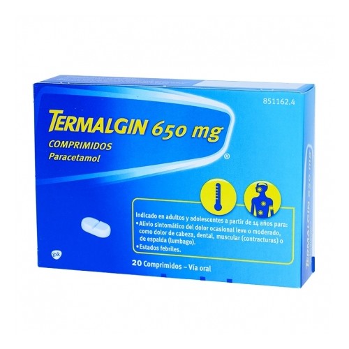 TERMALGIN 650 MG 20 COMPRIMIDOS