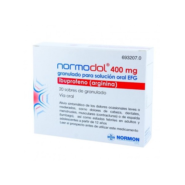 NORMODOL EFG 400 MG 20 SOBRES