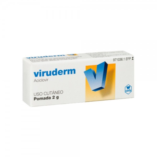VIRUDERM 50 MG/G POMADA 2 G