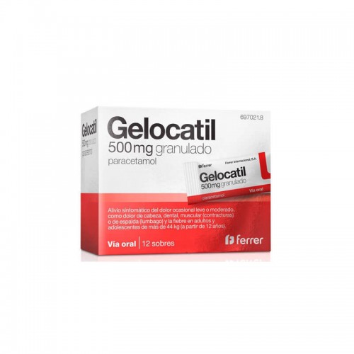 GELOCATIL 500 MG 12 SOBRES GRANULADO