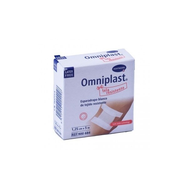 HARTMANN OMNIPLAST ESPARADRAPO HIPOALERGICO TEJIDO RESISTENTE BLANCO 5 M X 1,25 CM