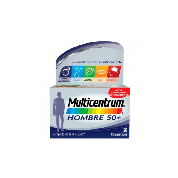 HALEON MULTICENTRUM HOMBRE 50+ 30 COMP .