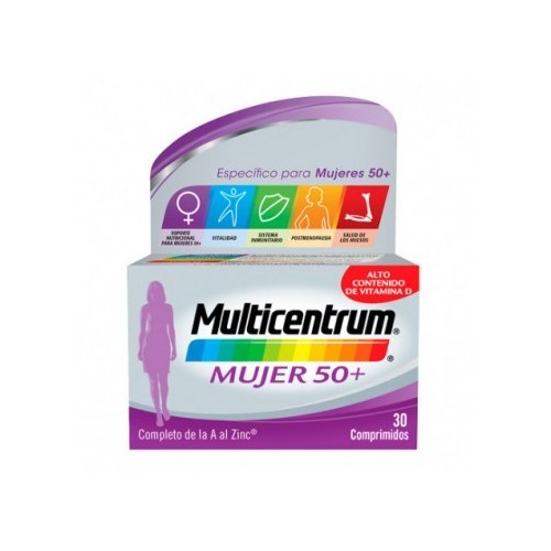 HALEON MULTICENTRUM MUJER 50+ 30 COMP .