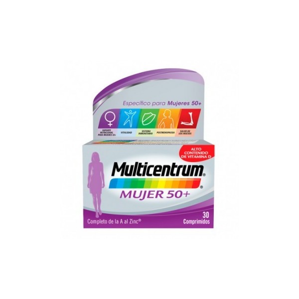 HALEON MULTICENTRUM MUJER 50+ 30 COMP .