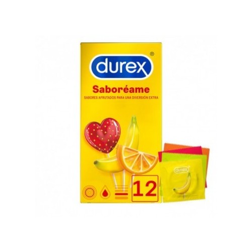 RECKITT DUREX PRESERVATIVOS SABOREAME  12 U .