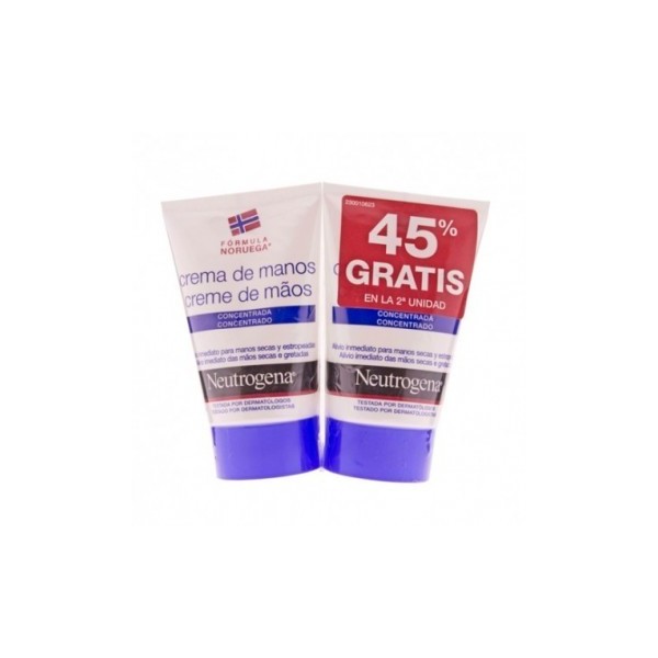 NEUTROGENA MANOS NORMAL CONCENTRADO 2X50ML DUPLO (2ºUNID AL 45%) .