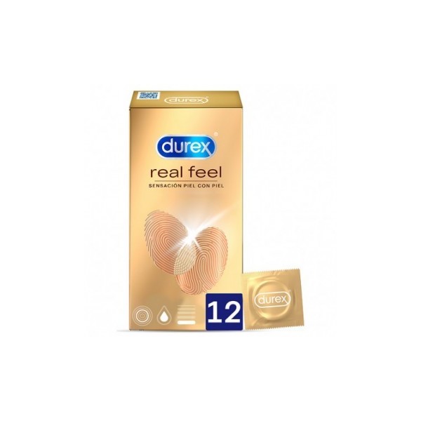 RECKITT DUREX PRESERVATIVO REAL FEEL  SIN LATEX 12 U