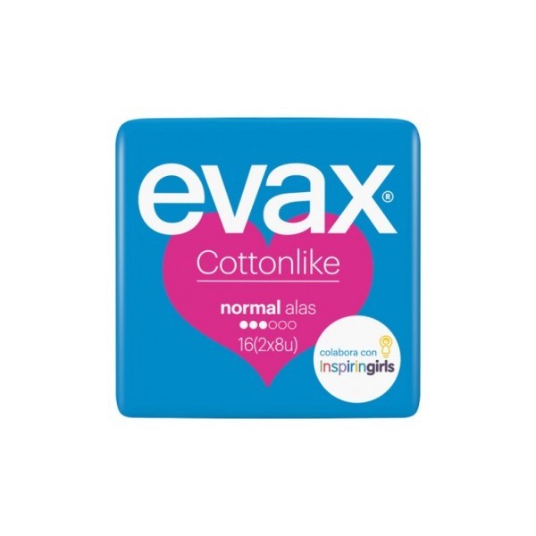 EVAX COTTONLIKE ALAS NORMAL 16 UNID (ROSA)