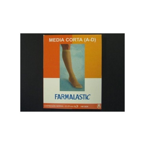MEDIA CORTA (A-D) COMP NORMAL FARMALASTIC NEGRA