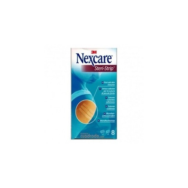 3M (NEXCARE) STERI STRIP ESTERIL BLANCO 75X3MM 8TIRAS .