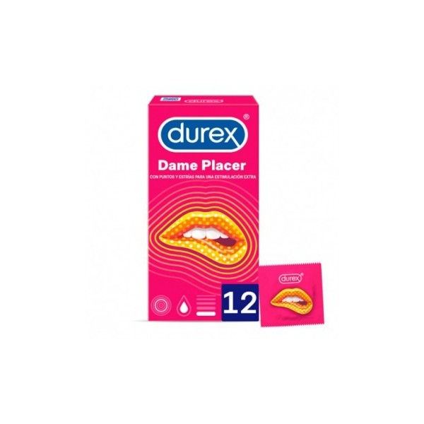 RECKITT DUREX PRESERVATIVOS DAME PLACER  12 U ( PLEASUREMAX)