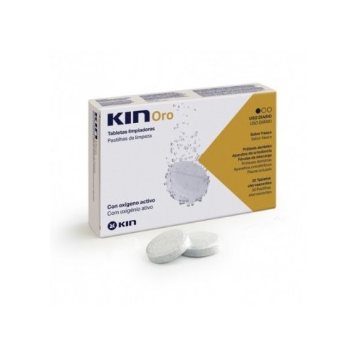 KIN ORO TABLETAS LIMPIADORAS LIMPIEZA PROTESIS D 30 TABLETAS