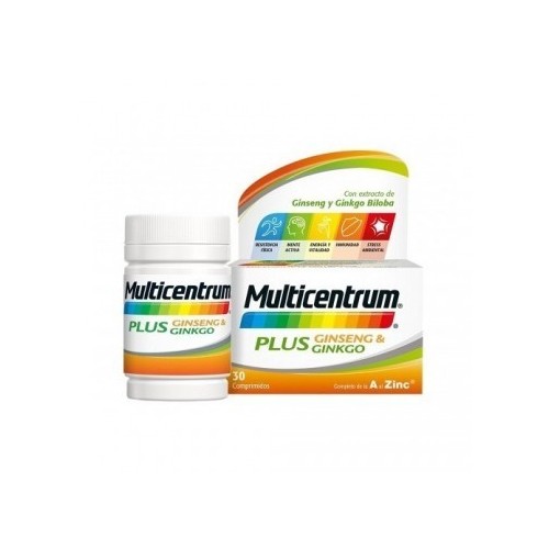 HALEON MULTICENTRUM PLUS GINSENG Y GINKGO 30 COMP .